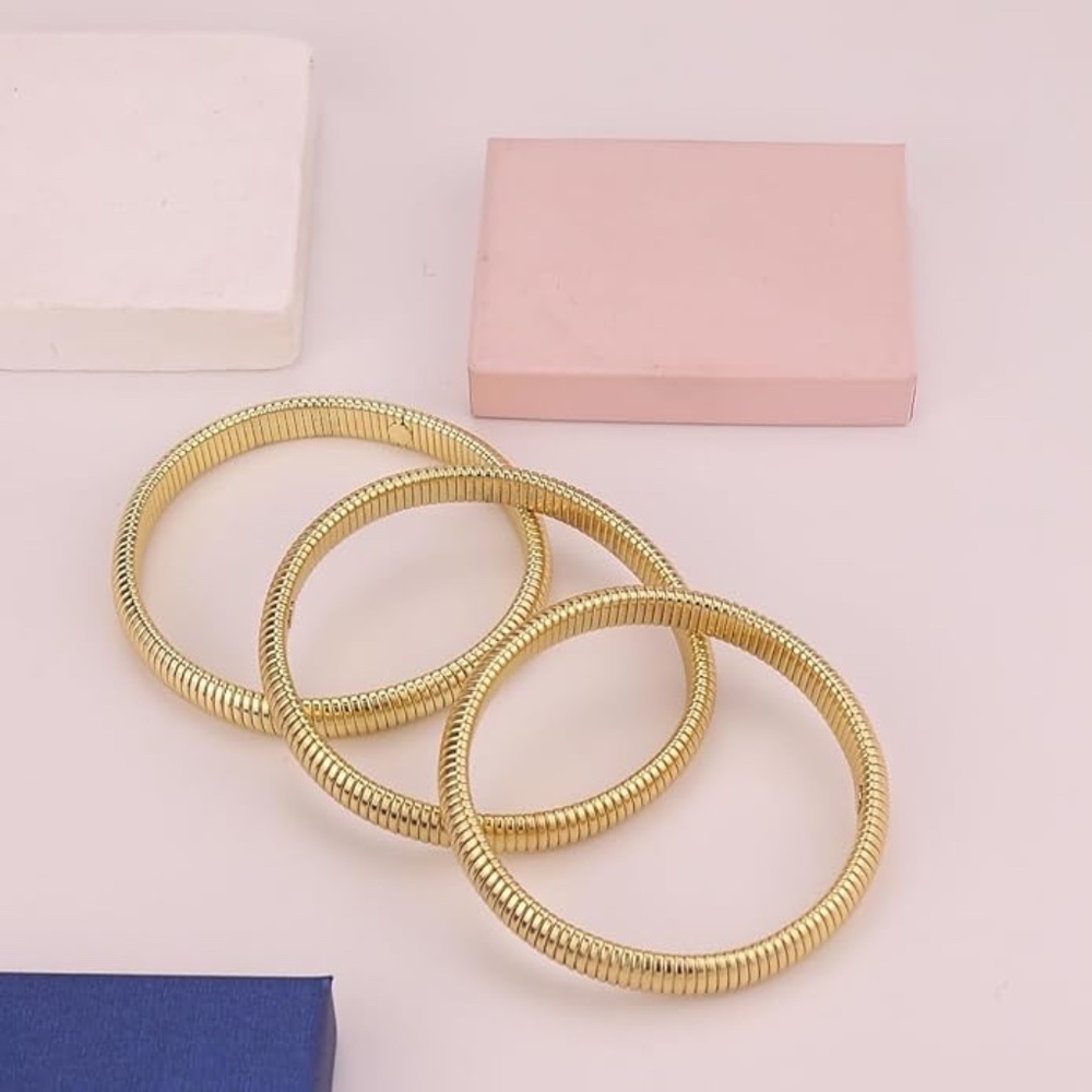 Chunky Stretch Bangles Bracelets - Picture 3 of 3